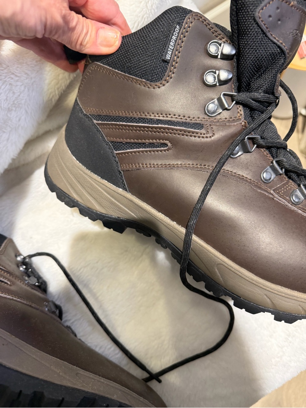 Eddie Bauer Everett Brown Hiking Work Boots Men’s Size 11 - Picture 4 of 7